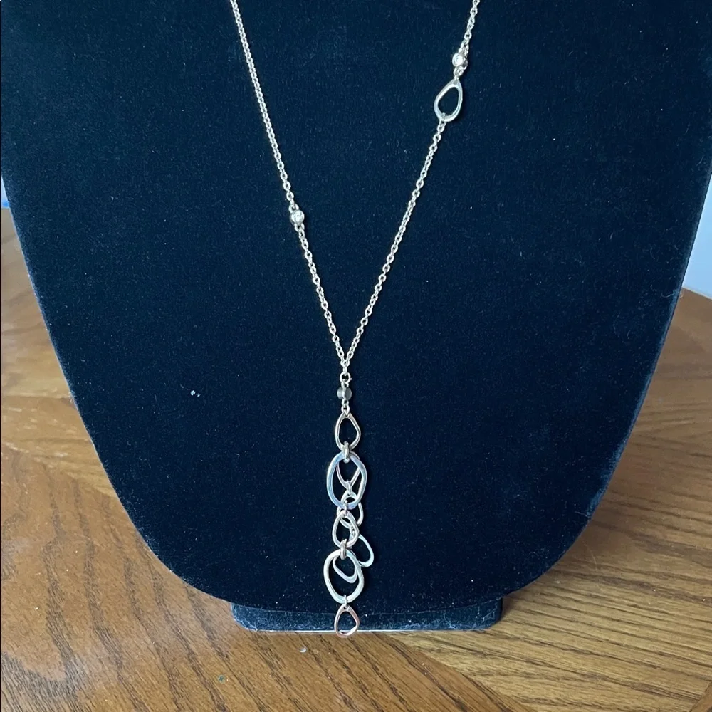 LOFT Gold Lariat Necklace